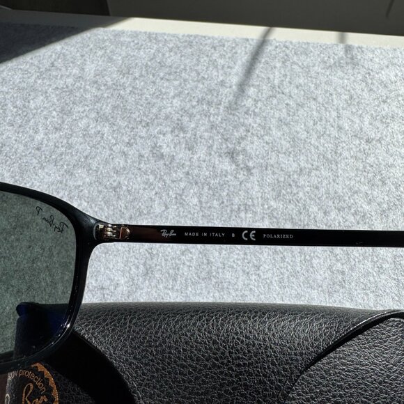 Ray-Ban Leonard Sunglasses RB2193 Polarized Polished Black - Picture 7 of 10